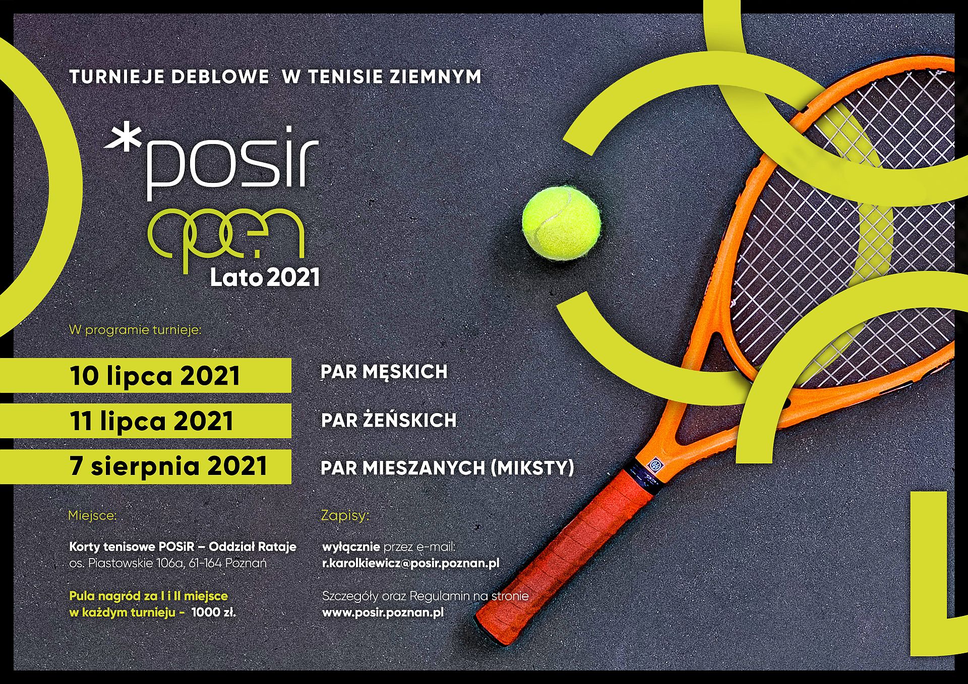 Plakat POSiR OPEN Lato 2021