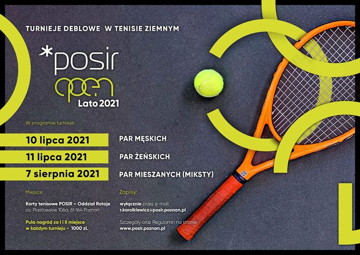 Plakat POSiR OPEN Lato 2021