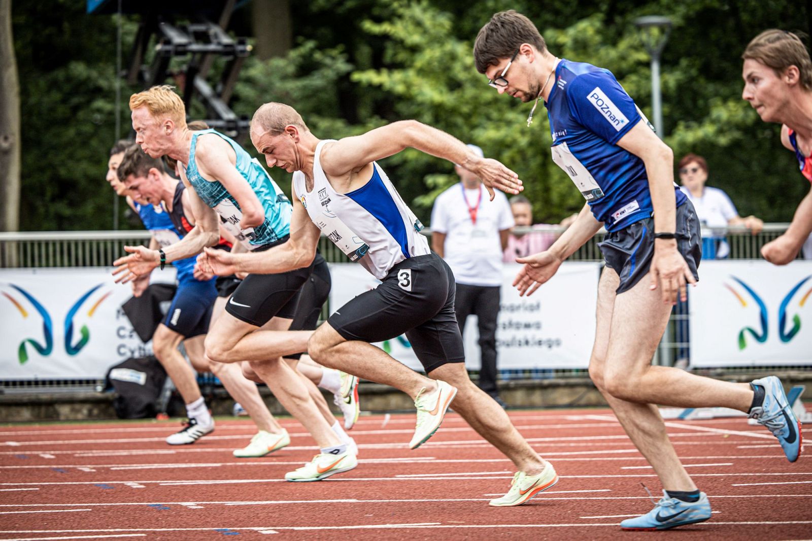 Memoriał Czesława Cybulskiego - biegacze 100metrów paraathletics (fot. Klaudia Berda)