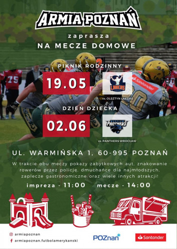 Armia Poznań - plakat meczu