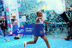 Zwycięzca maratonu na mecie