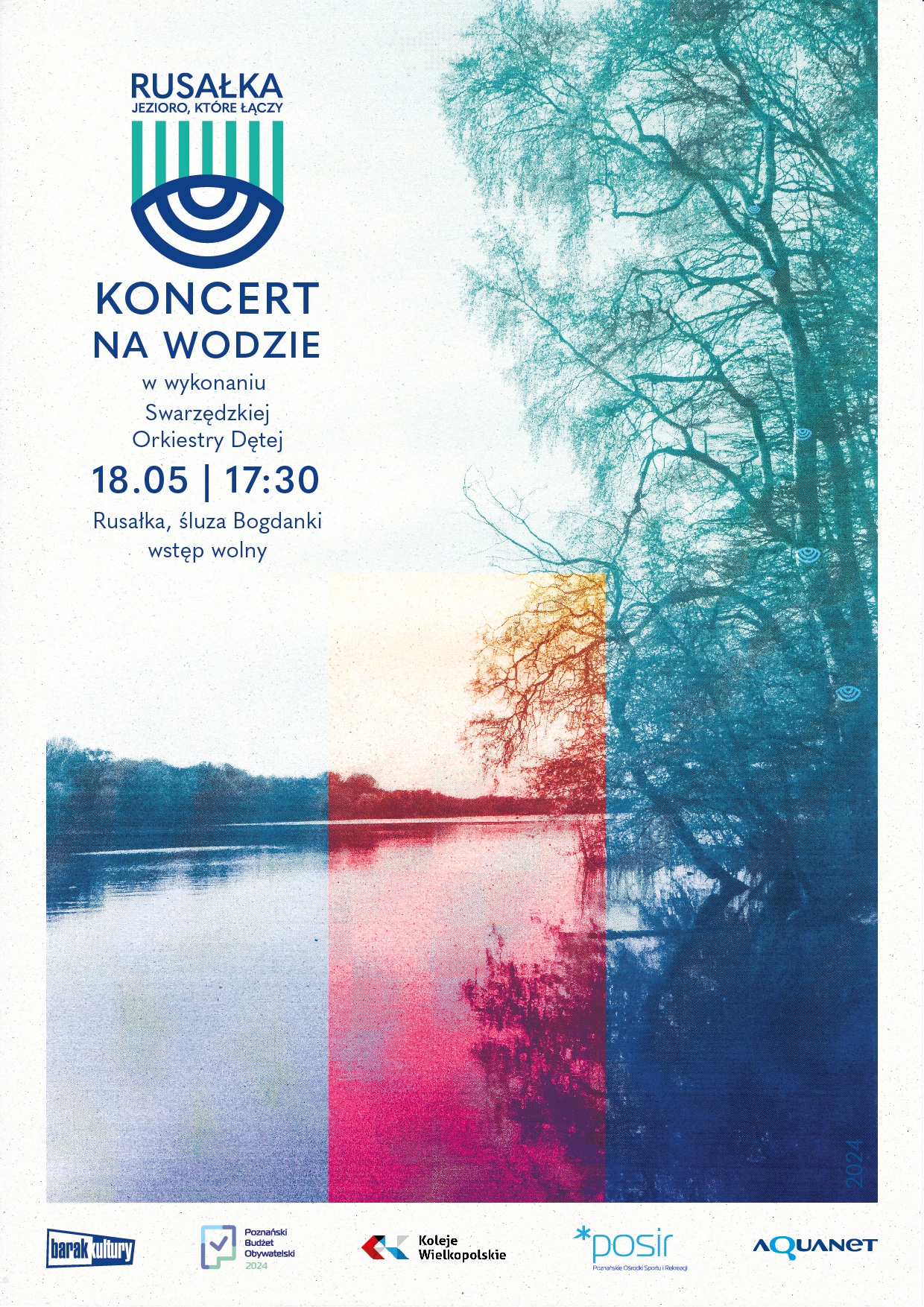 Plakat wydarzenia ze zdjęciem Jeziora Rusałka